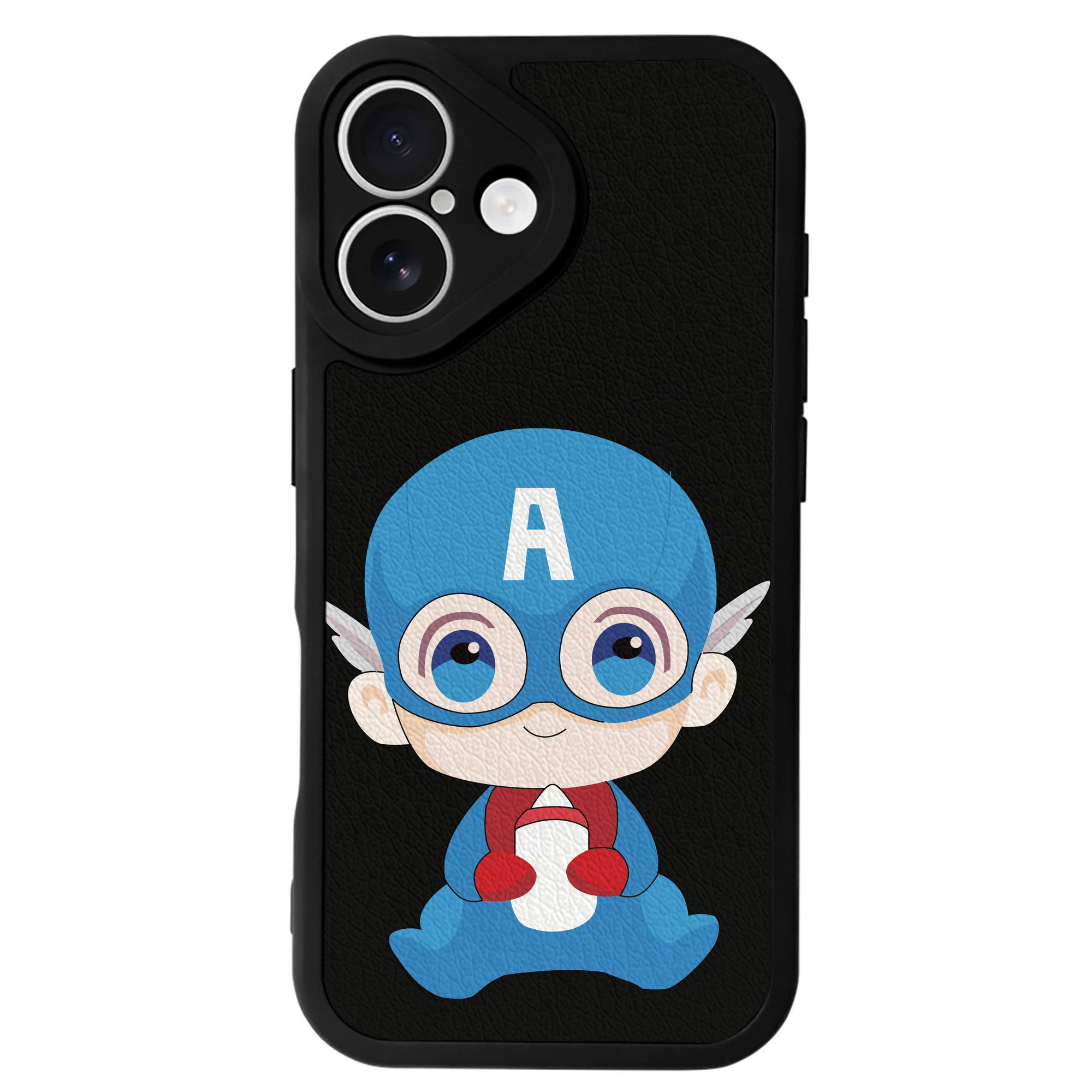 （画像用） アベンジャーズ The Avengers 【iPhone 16シリーズ対応】シリコンスマホケース（レザー調） 材質：シリコン